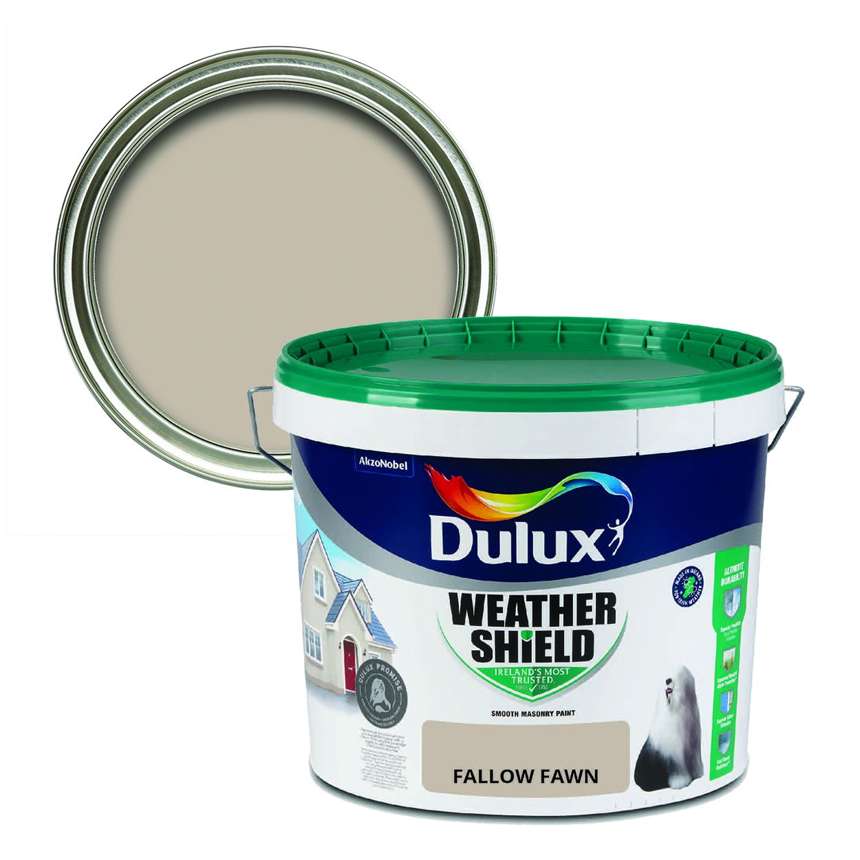 Dulux Weathershield Smooth Masonry Fallow Fawn 10L
