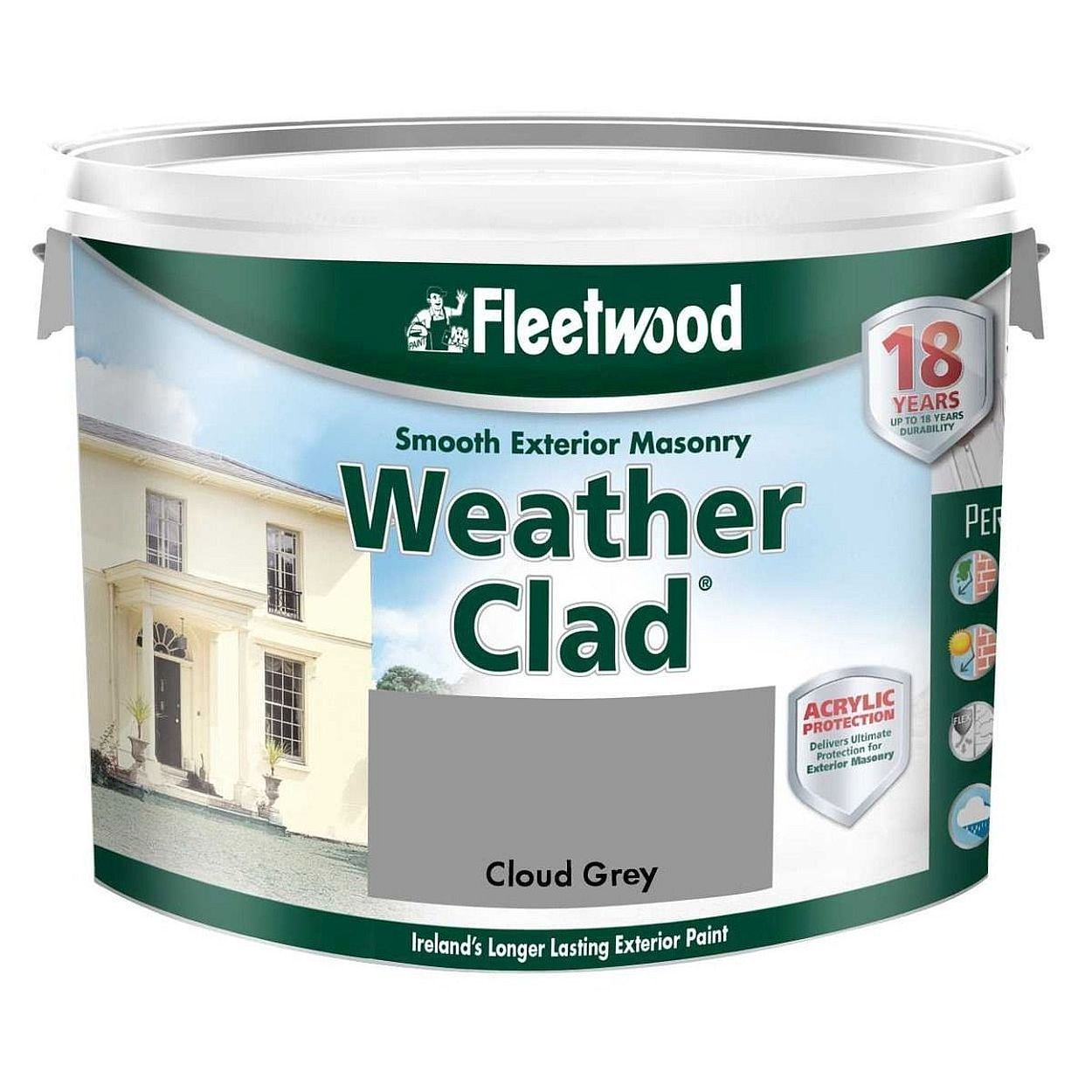 Fleetwood 10 Litre Weather Clad Cloud Grey