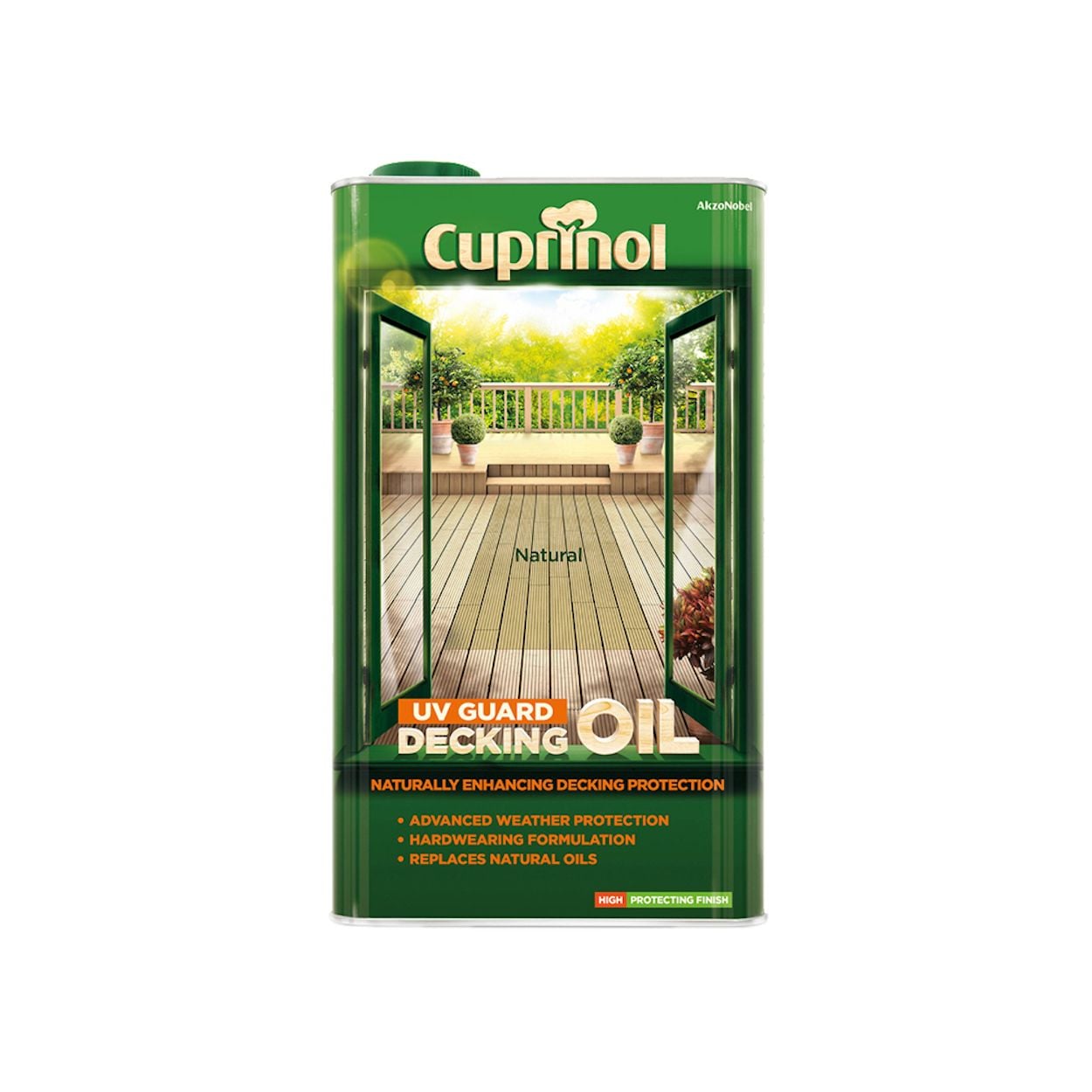 Cuprinol UV Guard Decking Oil Natural 5L
