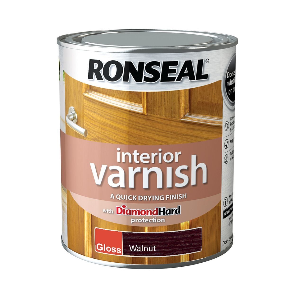 Ronseal 750ml Interior Varnish Gloss Walnut