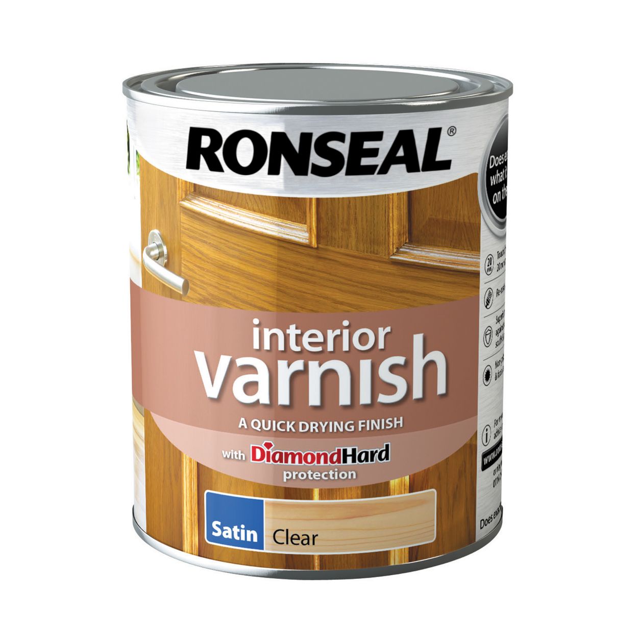 Ronseal 750ml Interior Varnish Satin Clear