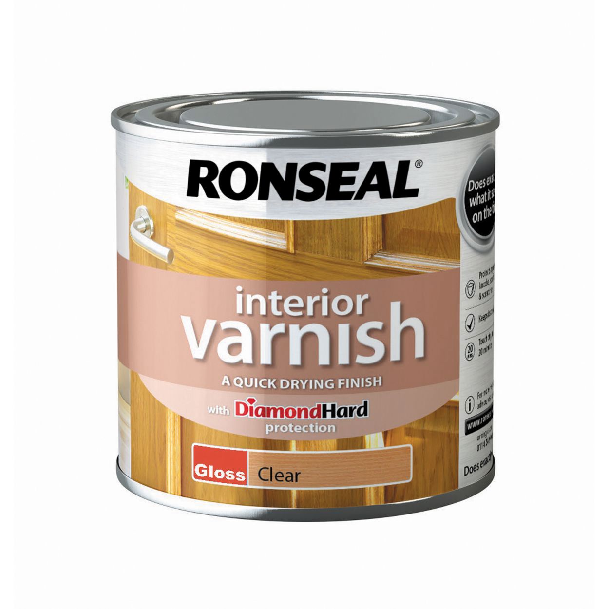 Ronseal 250ml Interior Varnish Gloss Clear