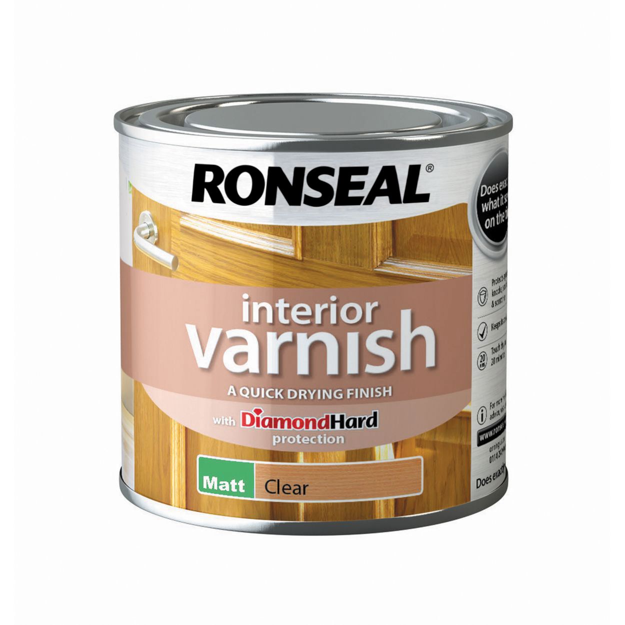 Ronseal 250ml Interior Varnish Clear Matt