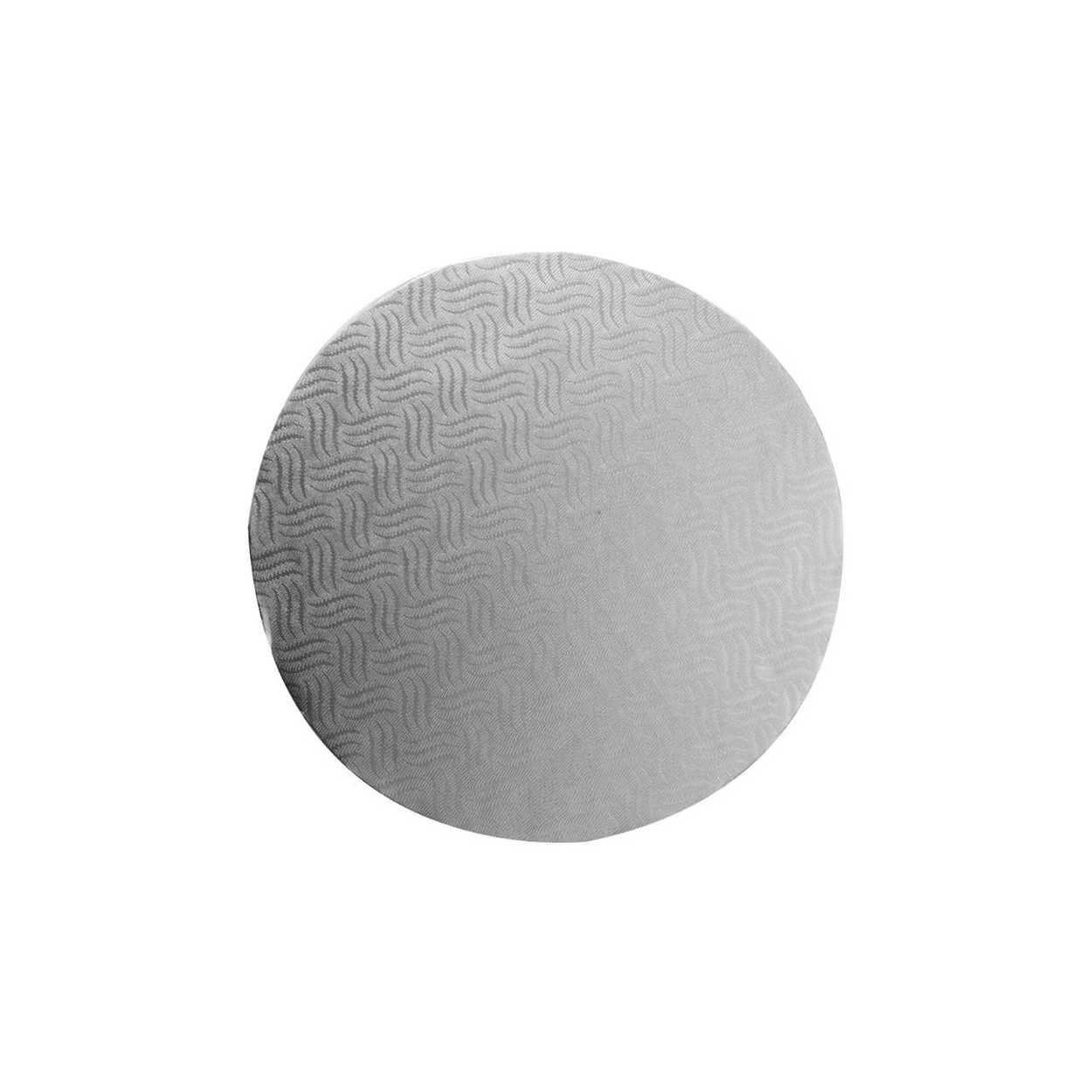 12" Round Silver Cake Drum