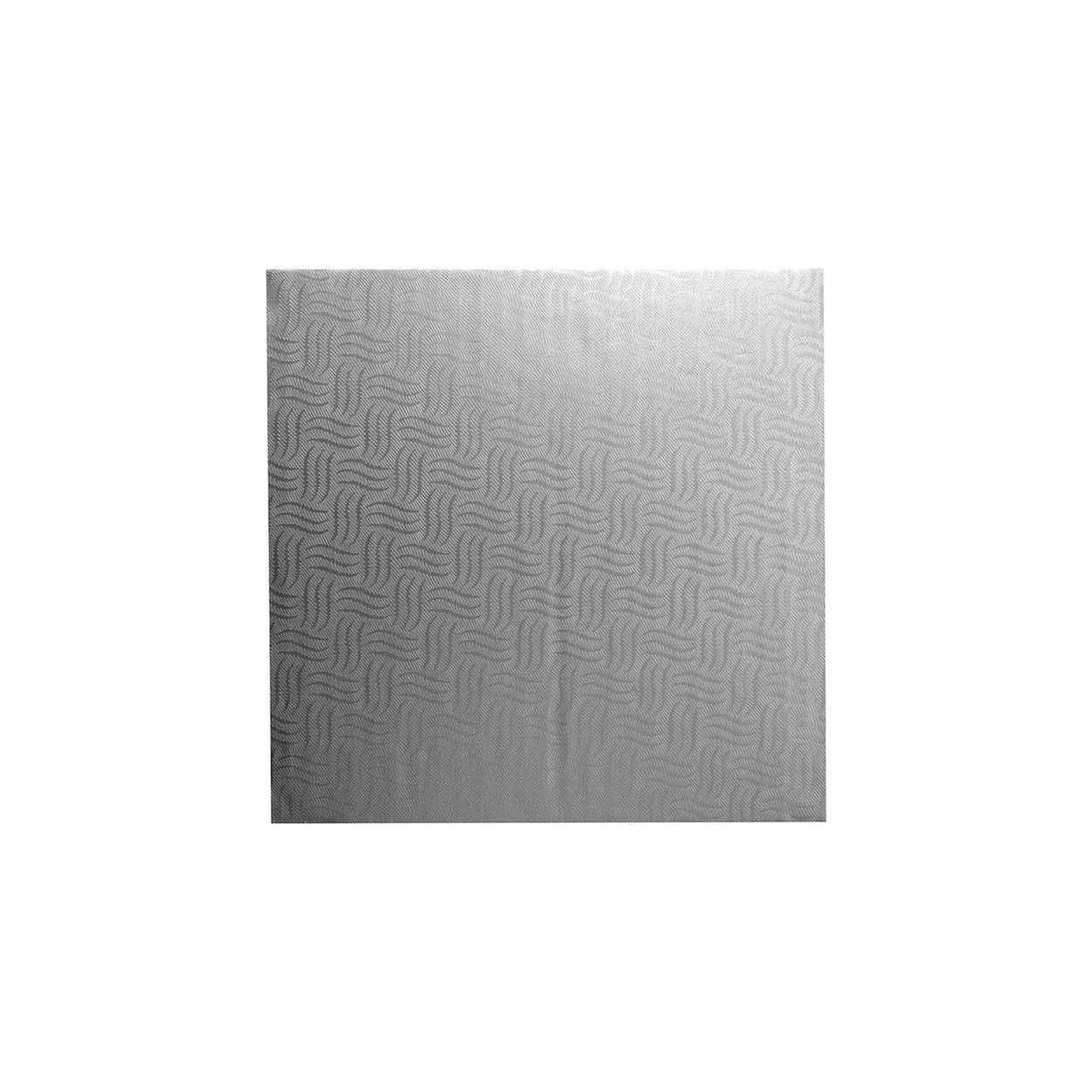 12" Square Silver Cake Drum