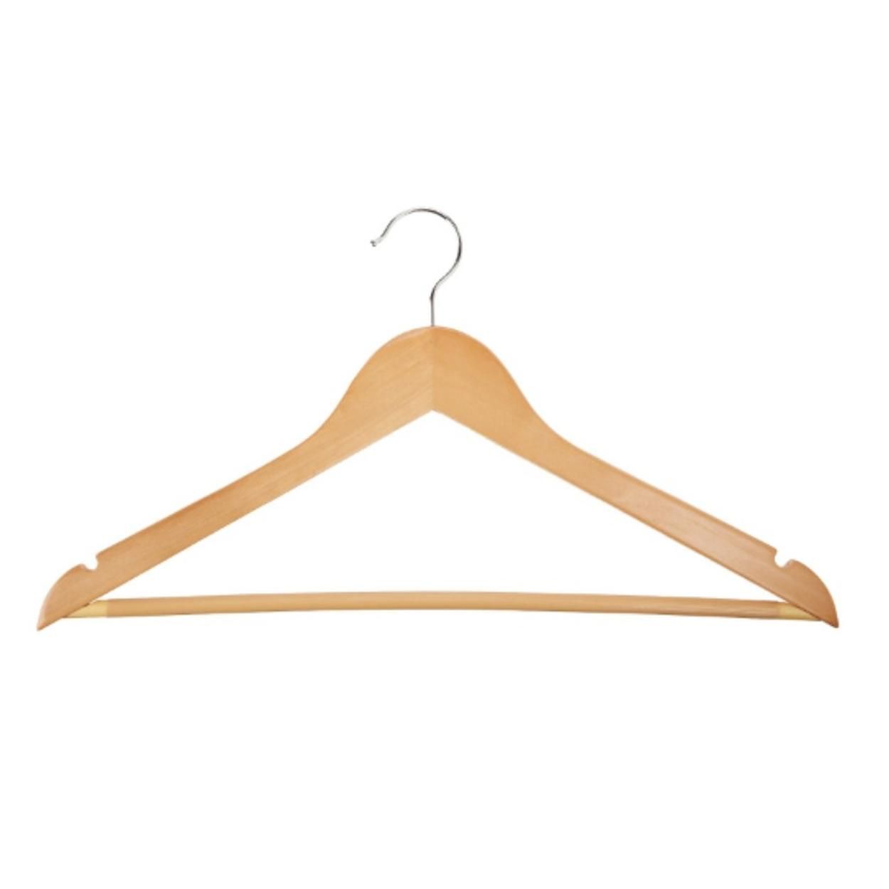 H&H Wooden Hangers (8 Pack)