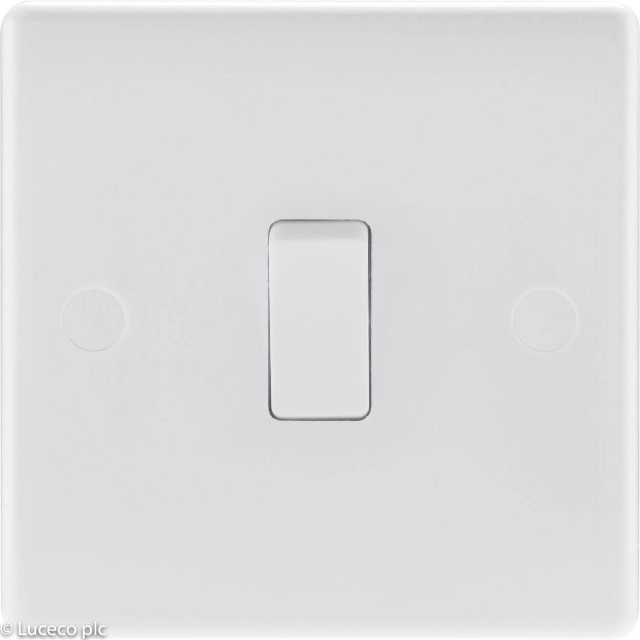 BG White Moulded Switch - 10A 1 Gang 2 Way