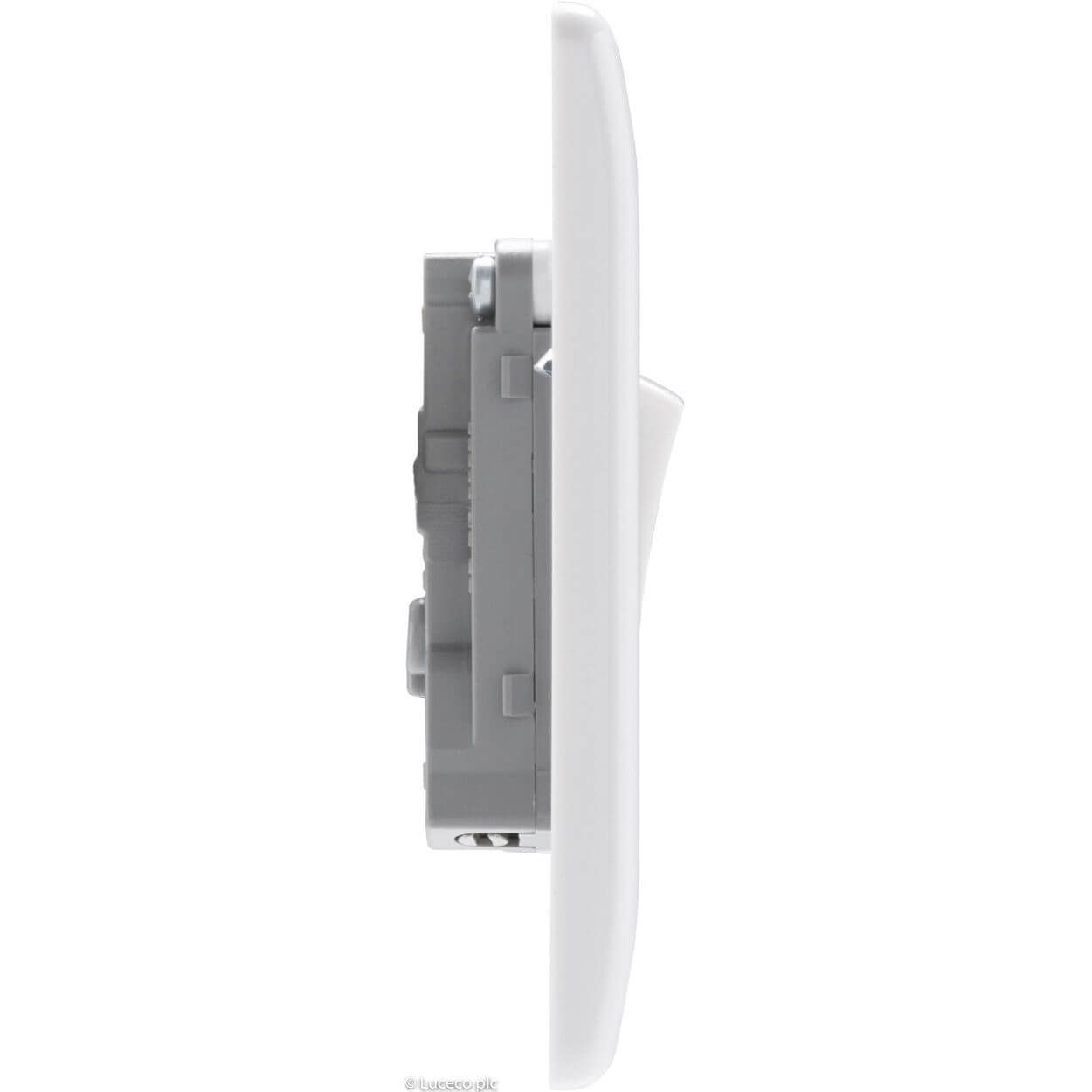 BG White Moulded Switch - 10A 1 Gang 2 Way