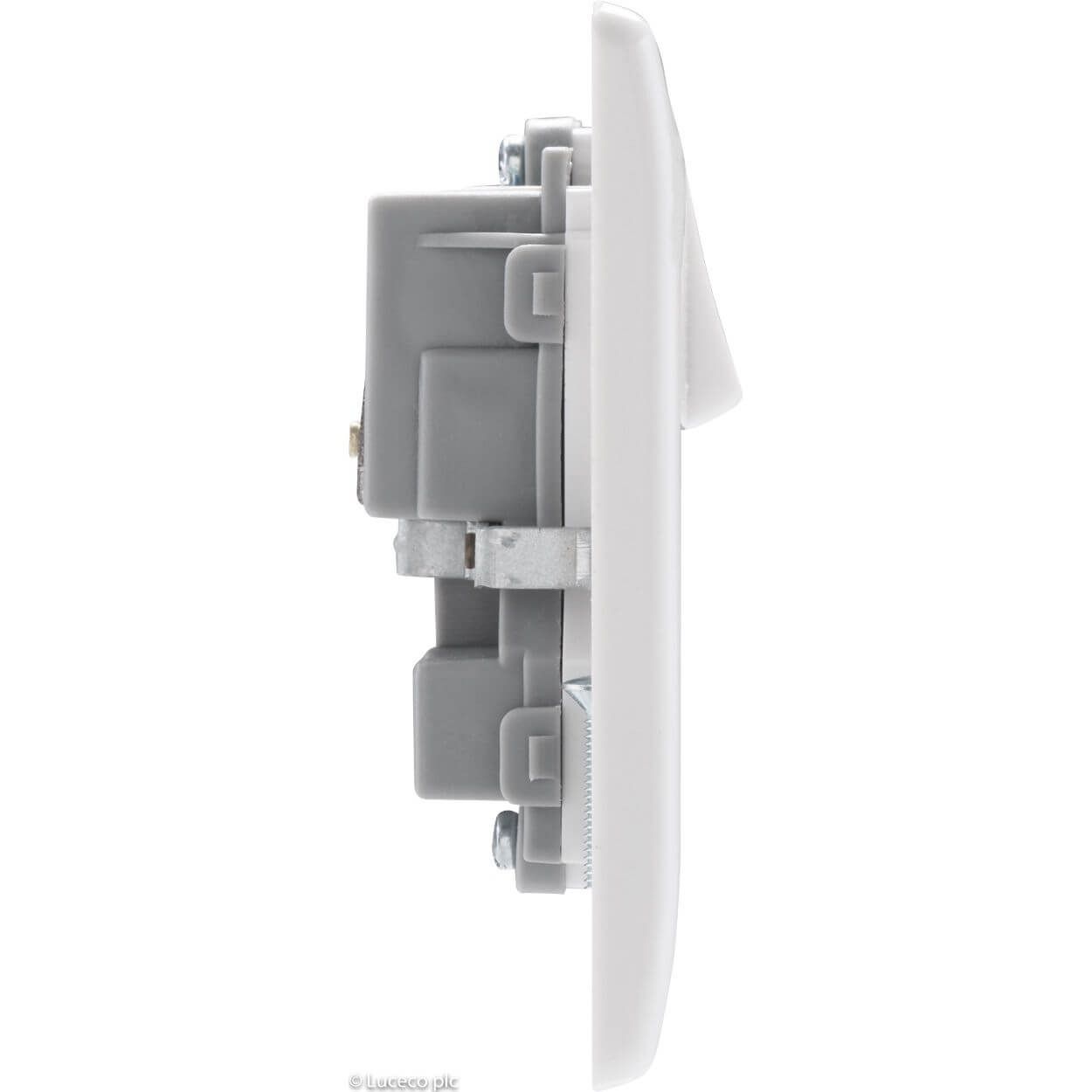 BG White Moulded Socket - 13A 2 Gang Double Pole