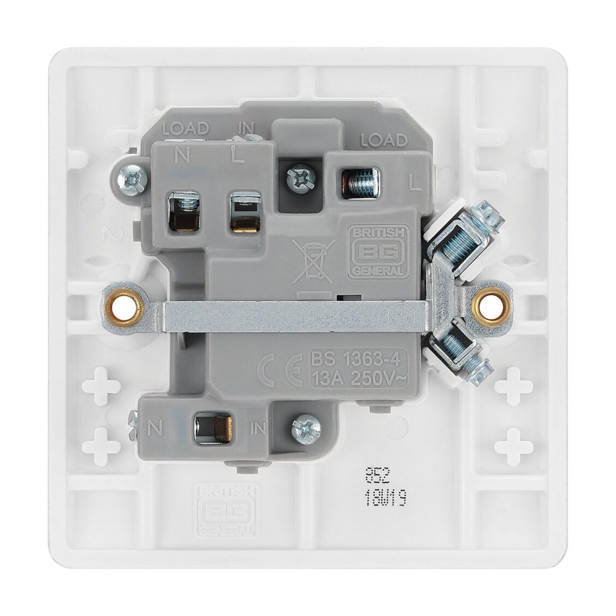 BG White Moulded 13A Fused Connection Unit