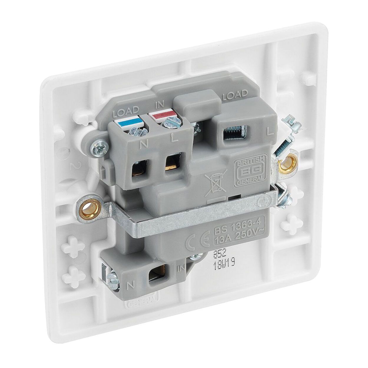 BG White Moulded 13A Fused Connection Unit