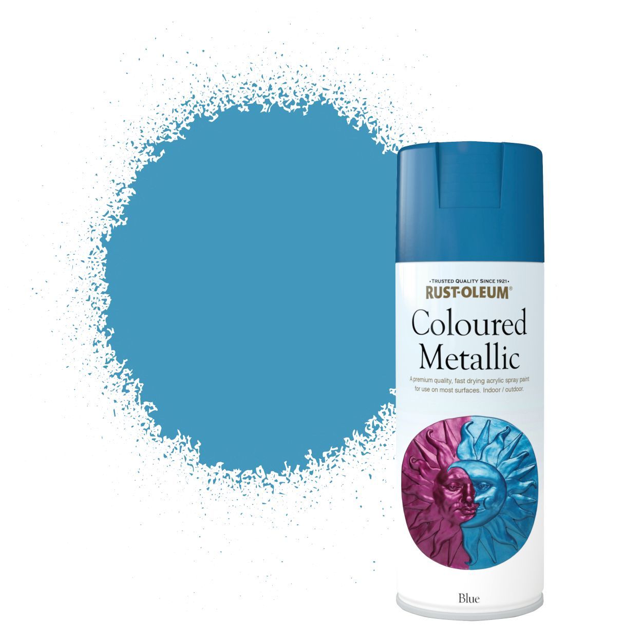 Rust-Oleum Painters Touch Metallic Spray Paint Blue