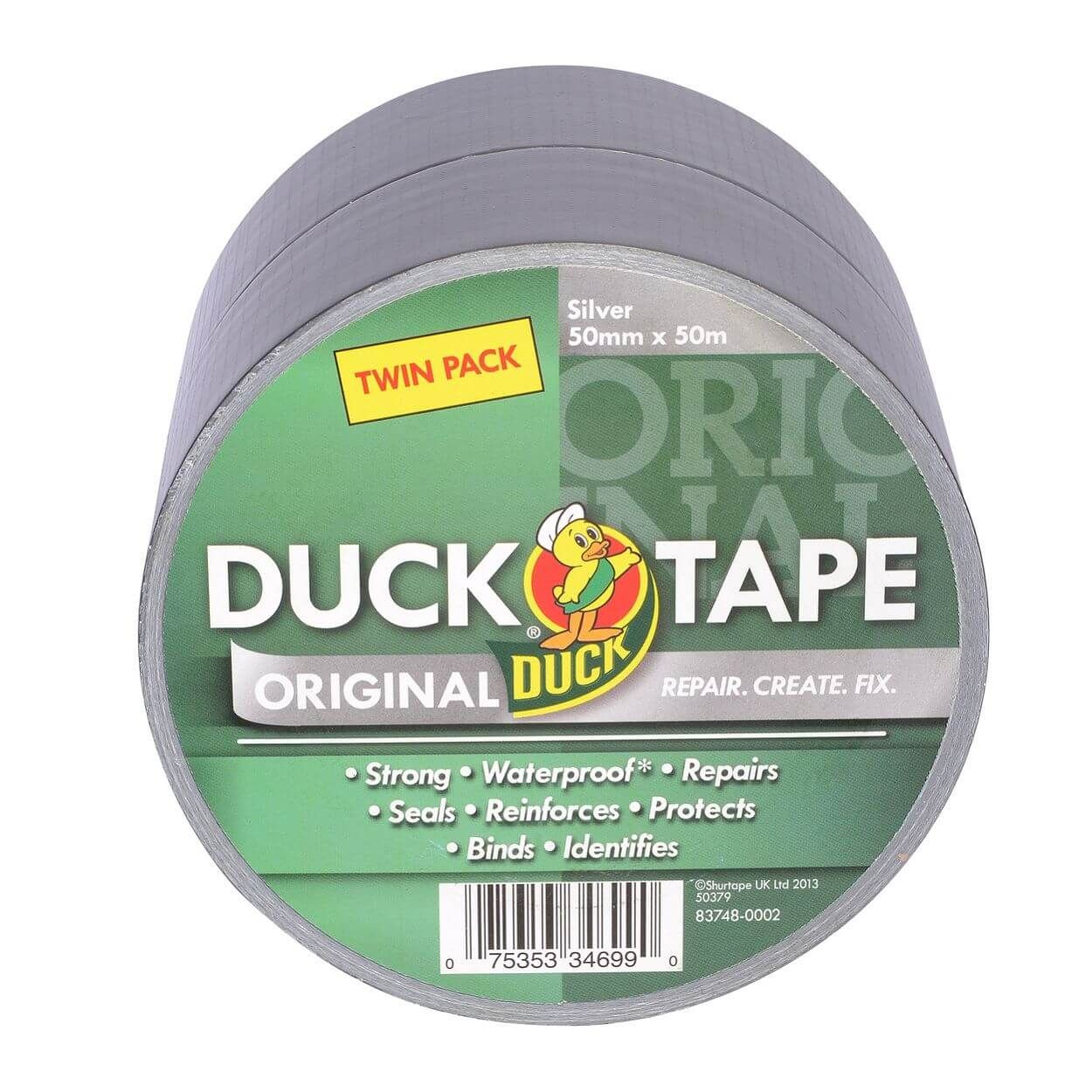 Duck Tape Twin Silver