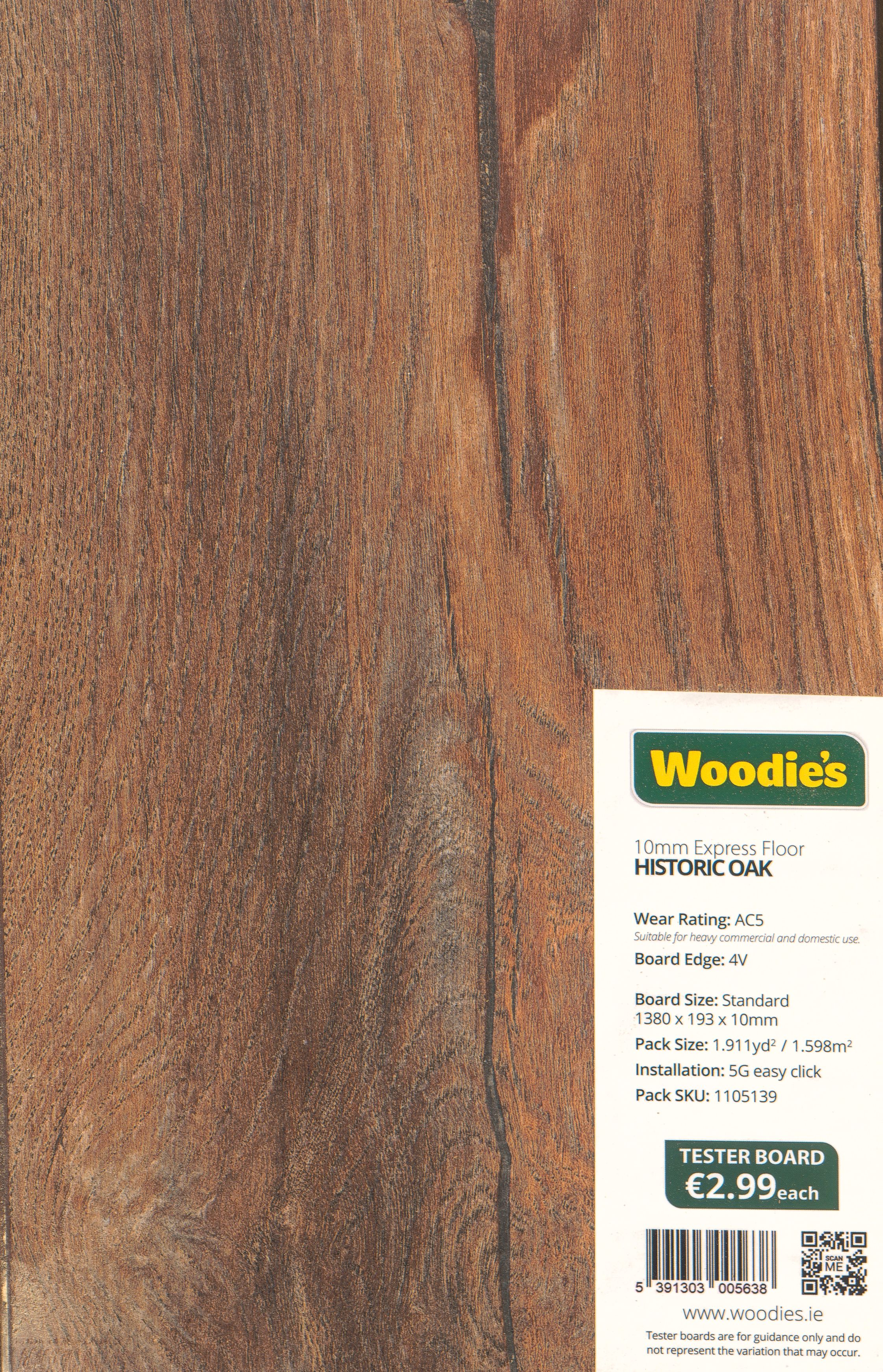 Sample 10mm Historic Oak 4V Express Floor