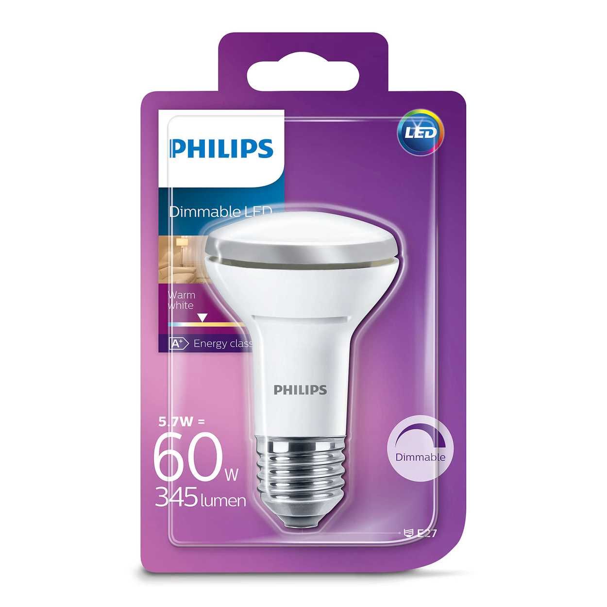 Philips Reflecter R63 6W E27 Bulb