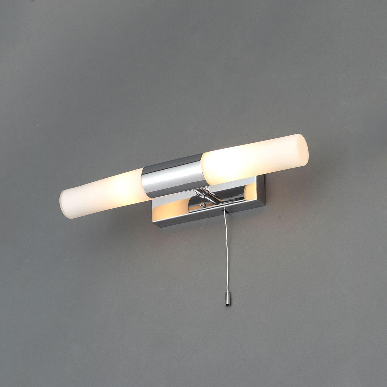 Aries 2 Light Bathroom Wall Light Chrome