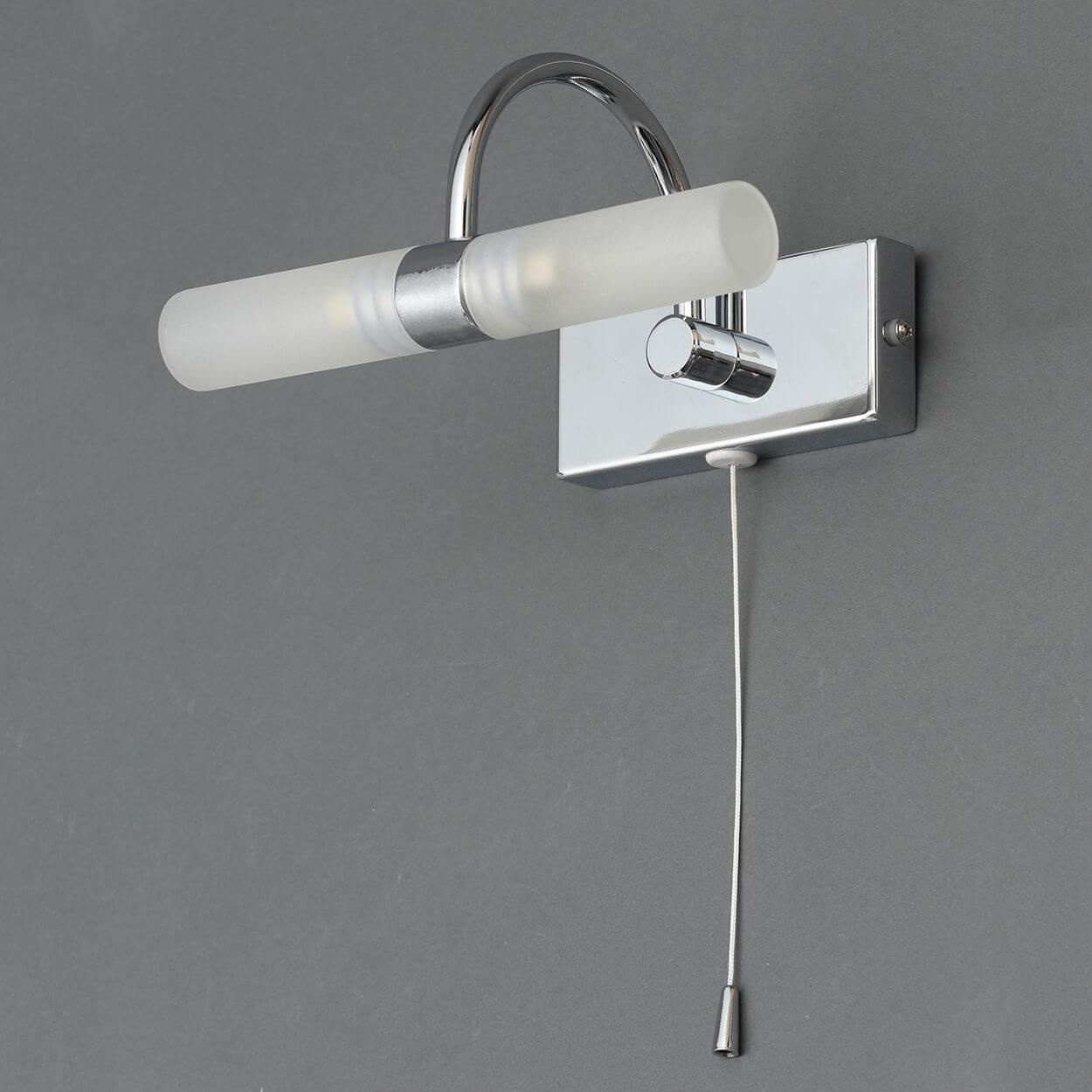 Corvus 2 light Bathroom Wall Light Opal/Chrome