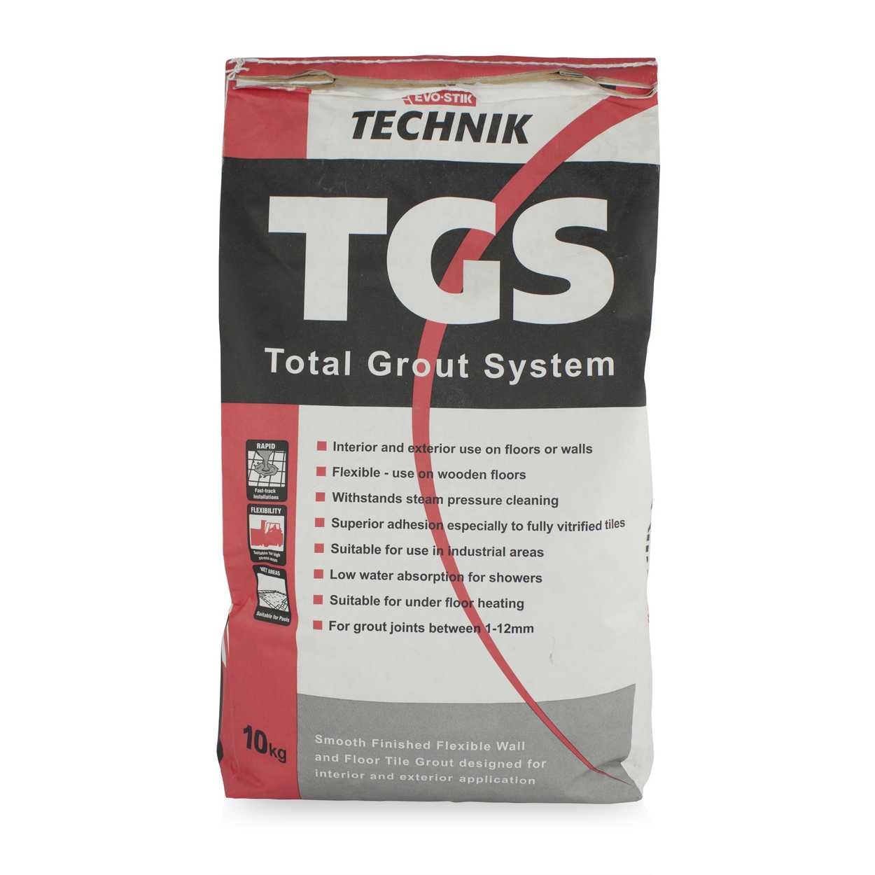 Evo-Stik Technik Tgs Wall & Floor Grout Grey 10Kg
