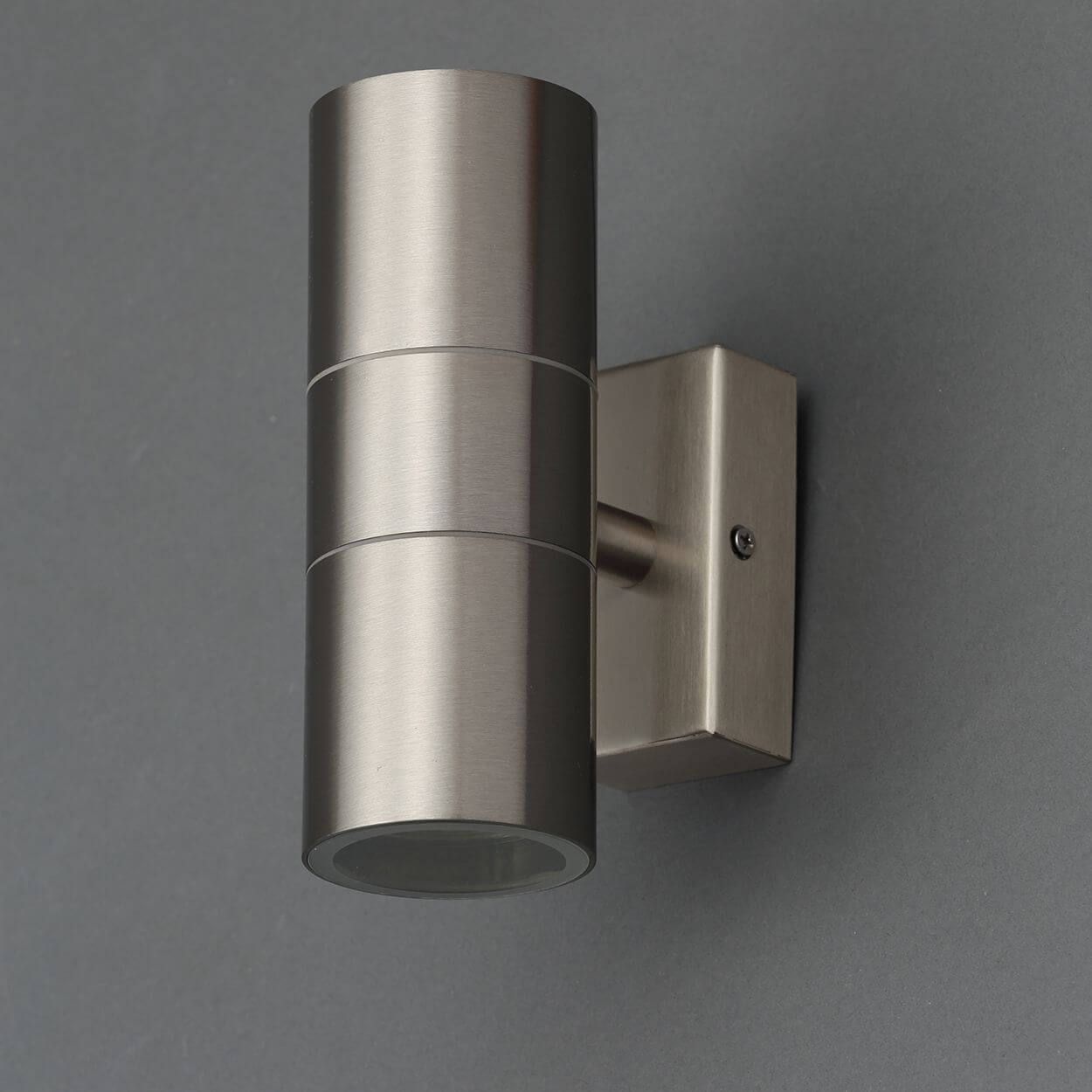 Leto 2 light Up & Down Wall Light Stainless Steel