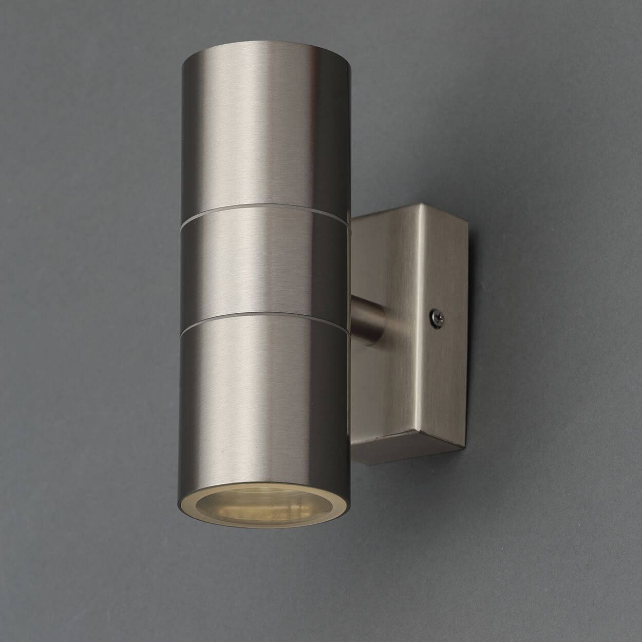 Leto 2 light Up & Down Wall Light Stainless Steel