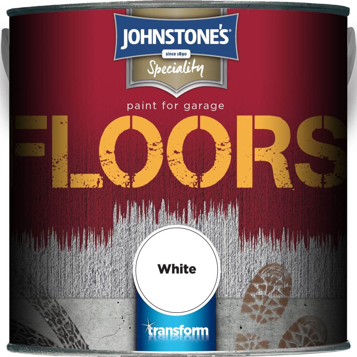 Johnstone's  Garage Floor Paint White 2.5ltr
