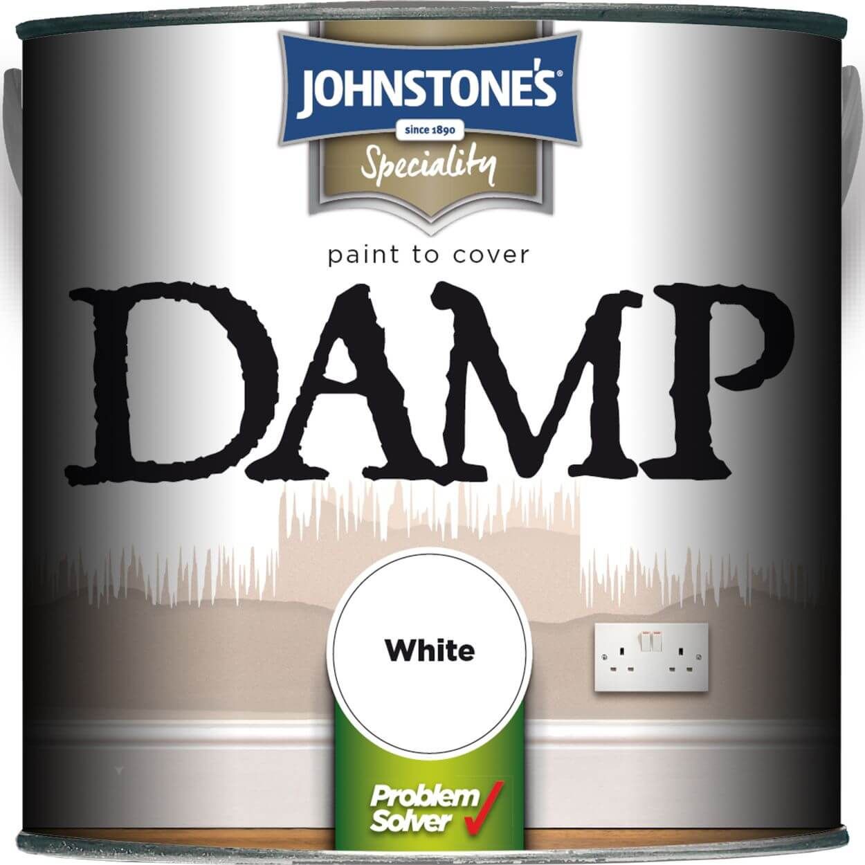 Johnstone's  Damp Proof Paint White 2.5ltr