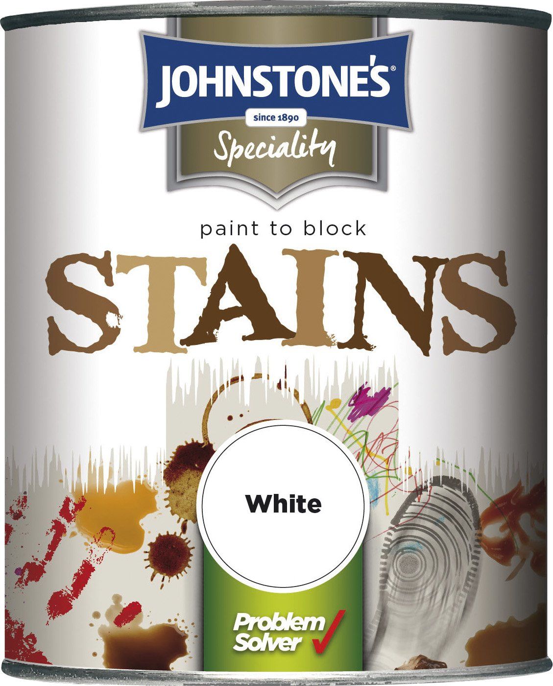 Johnstone's Stain Block Paint White 750ml