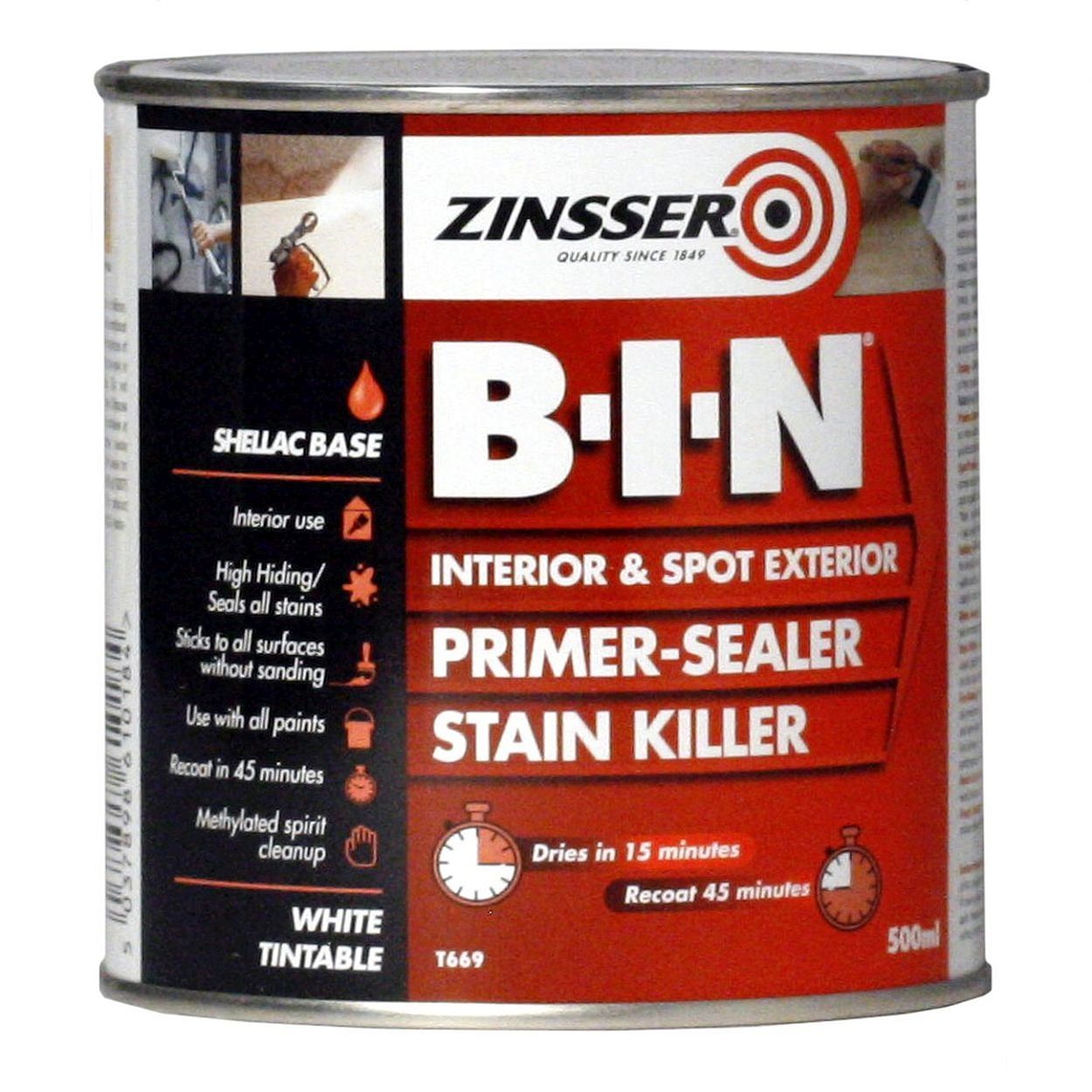 Zinsser B-I-N Primer Sealer 500ml