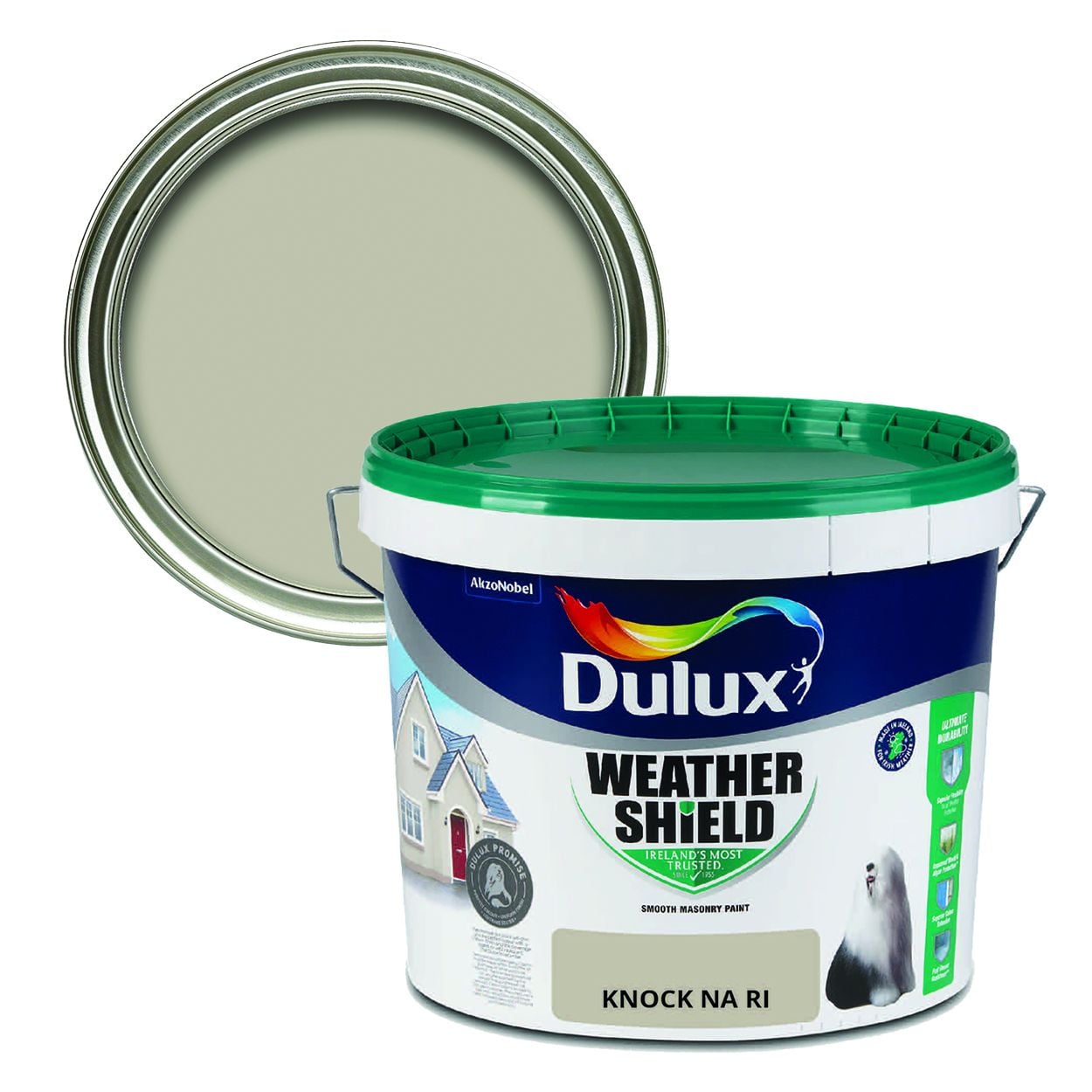 Dulux Weathershield Smooth Masonry Knock Na Ri 10L