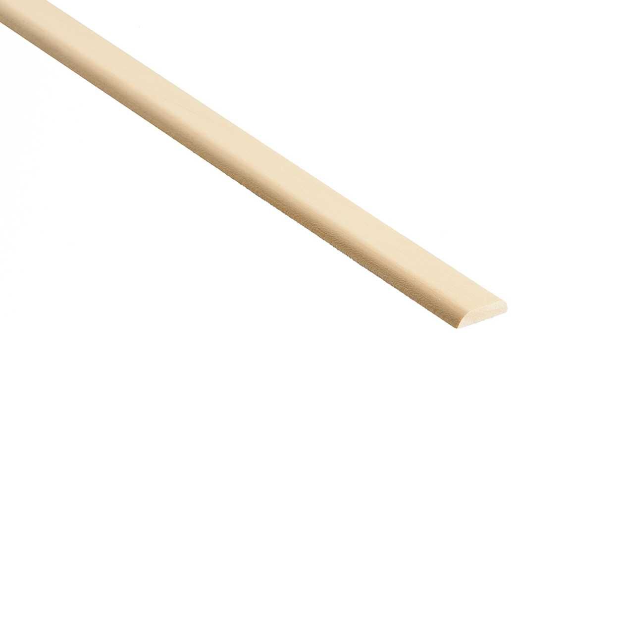 Cheshire Mouldings 25 x 6mm 2.4m Light Hardwood D Mould RTM843