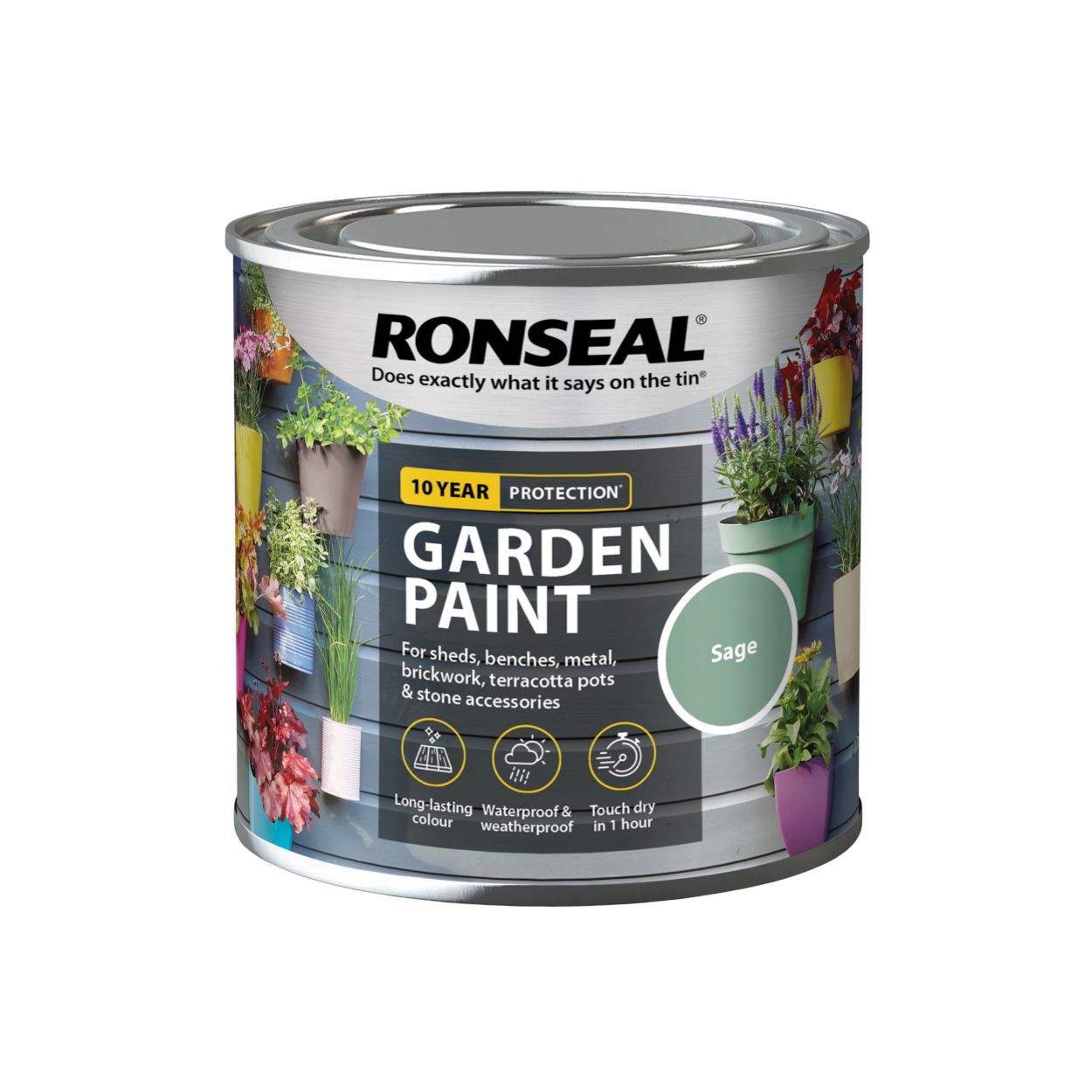 Ronseal 250ml Garden Paint Sage