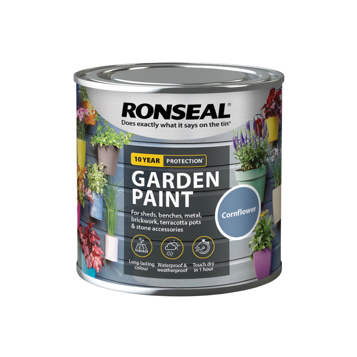 Ronseal 250ml Garden Paint Cornflower
