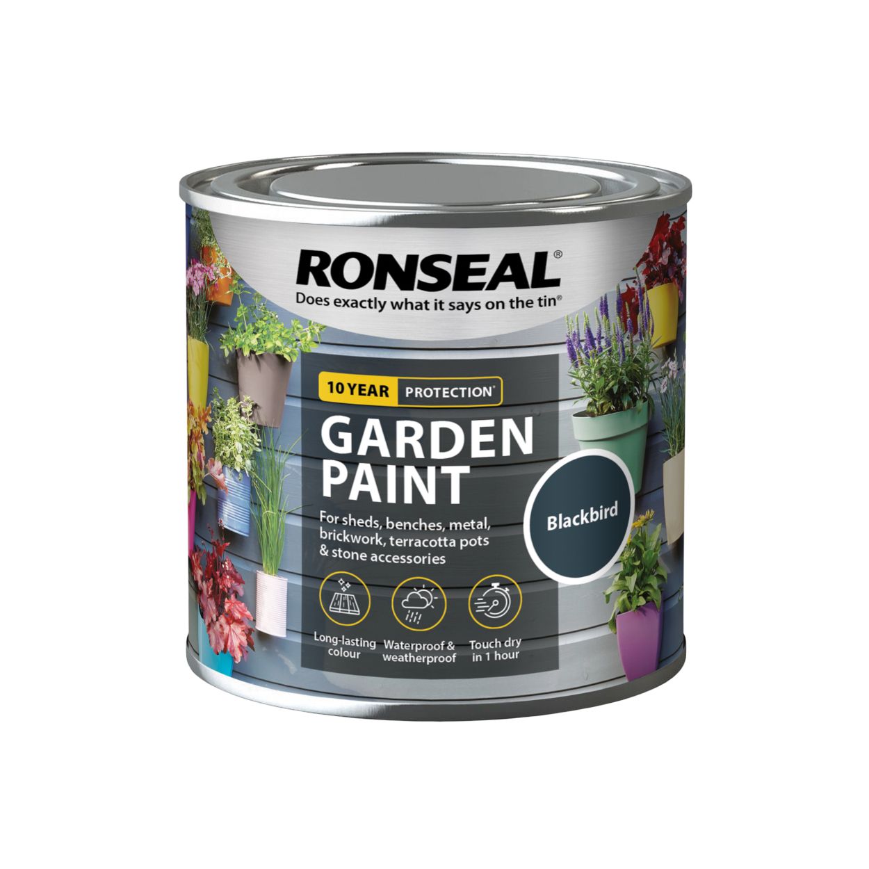 Ronseal 250ml Garden Paint Blackbird