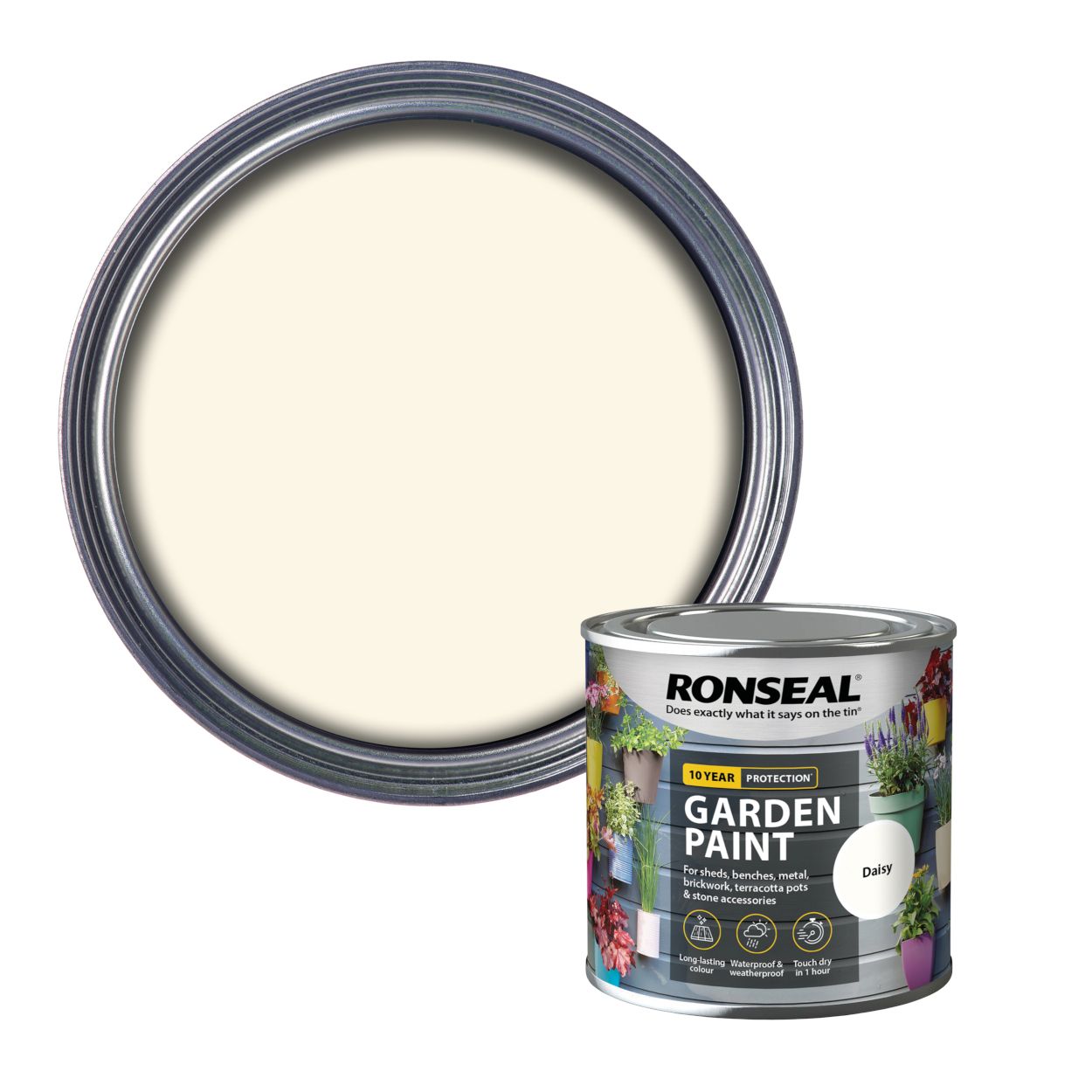 Ronseal 250ml Garden Paint Daisy