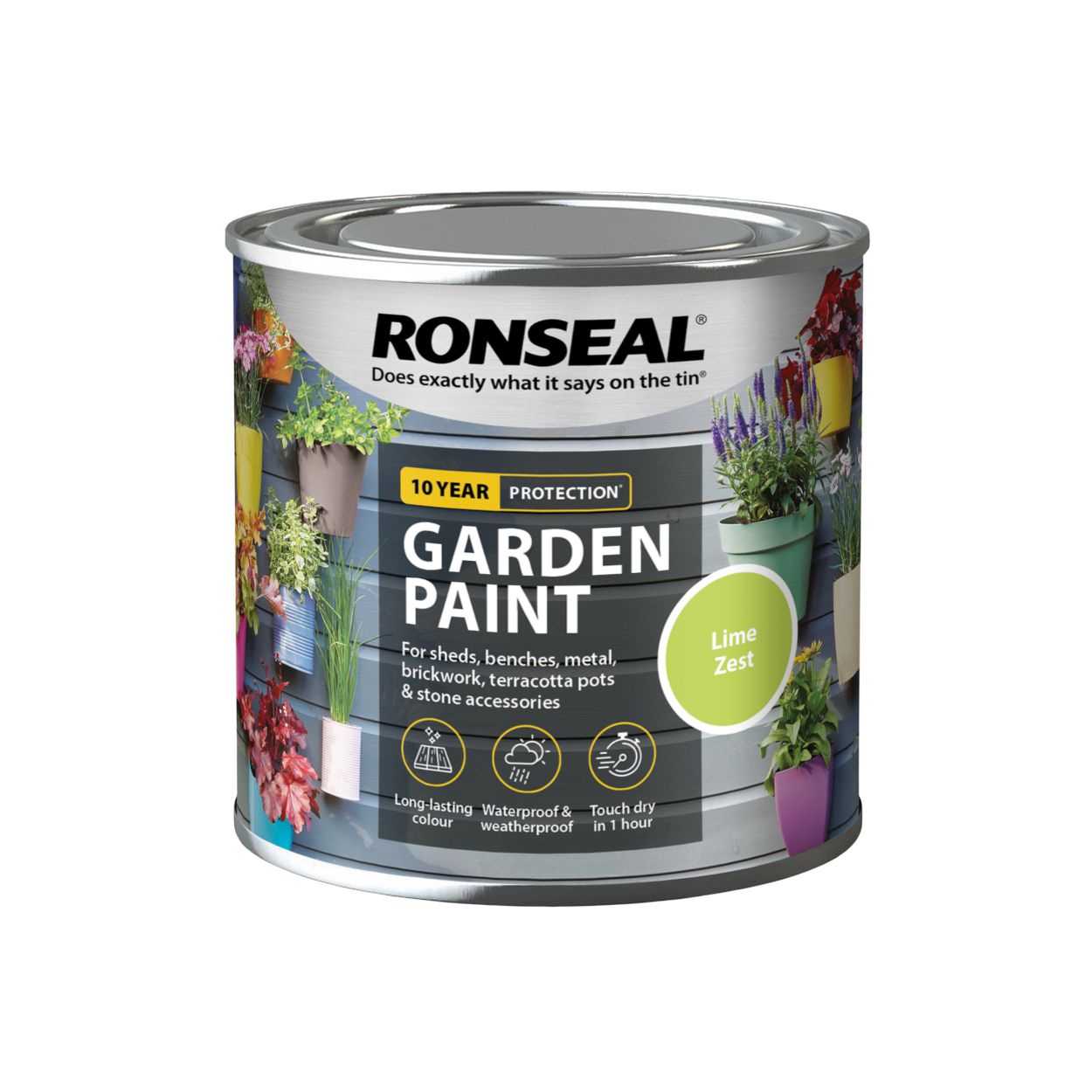 Ronseal 250ml Garden Paint Lime Zest