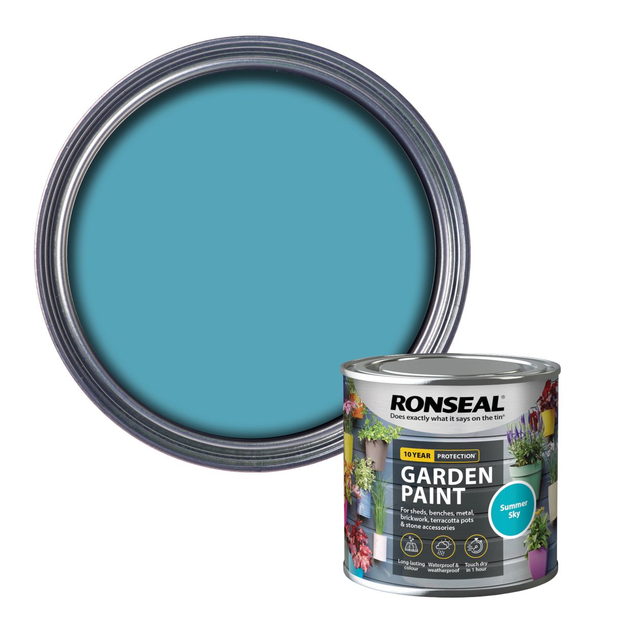 Ronseal 250ml Garden Paint Summer Sky
