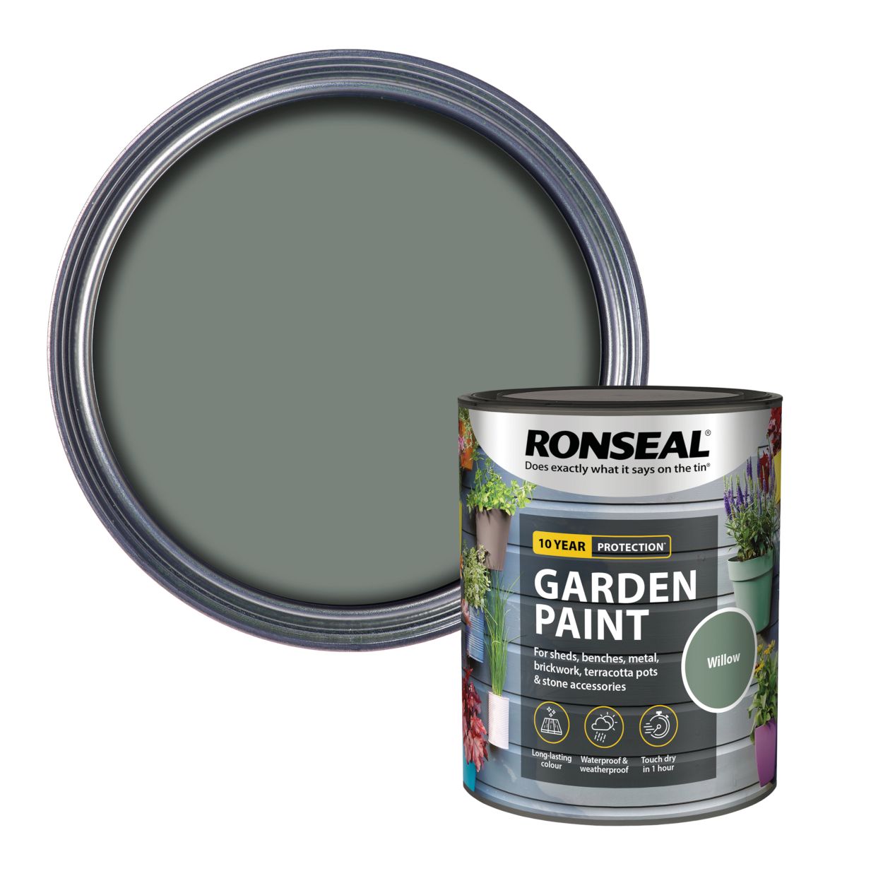 Ronseal 750ml Garden Paint Willow