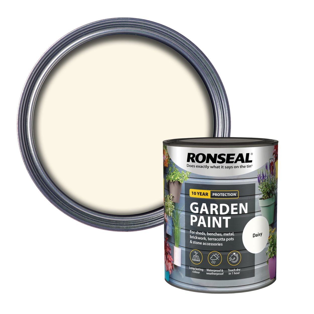 Ronseal 750ml Garden Paint Daisy