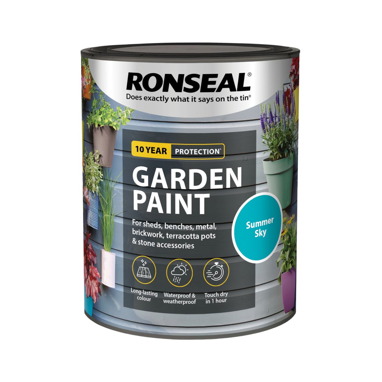 Ronseal 750ml Garden Paint Summer Sky