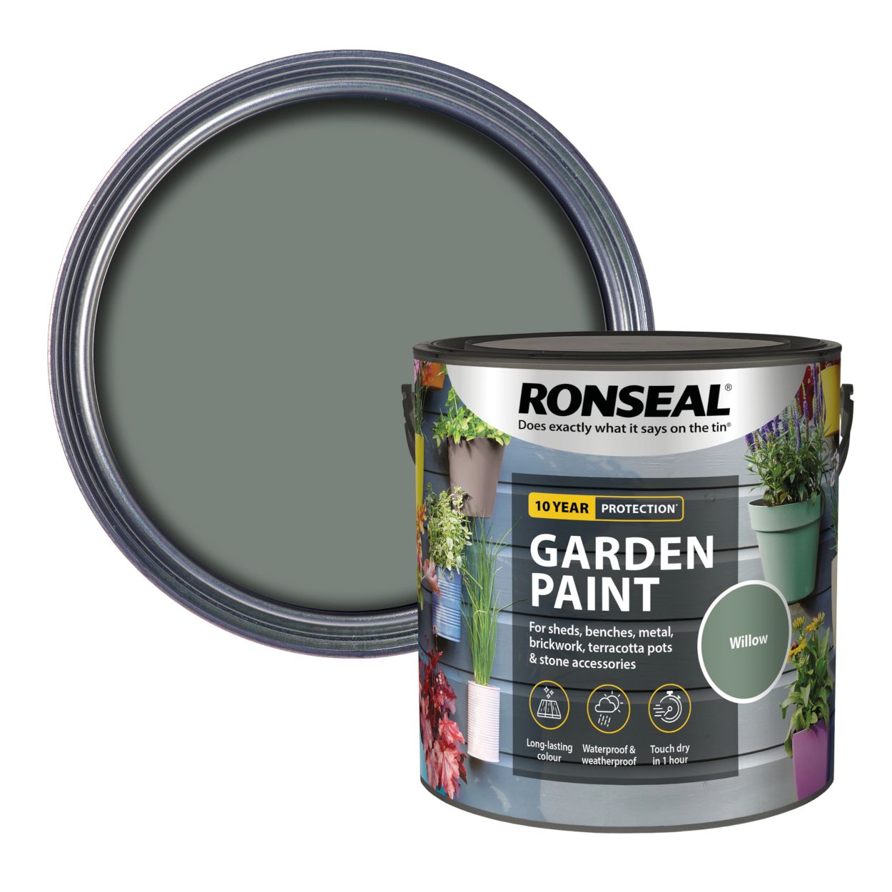 Ronseal 2.5 Litre Garden Paint Willow