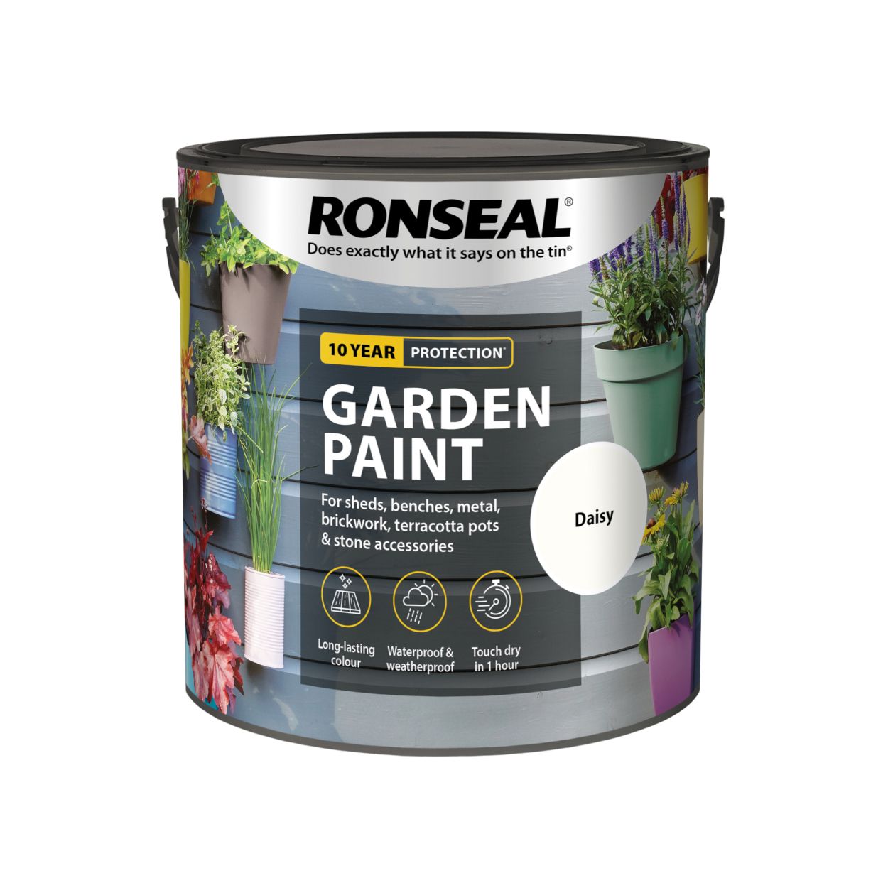 Ronseal 2.5 Litre Garden Paint Daisy