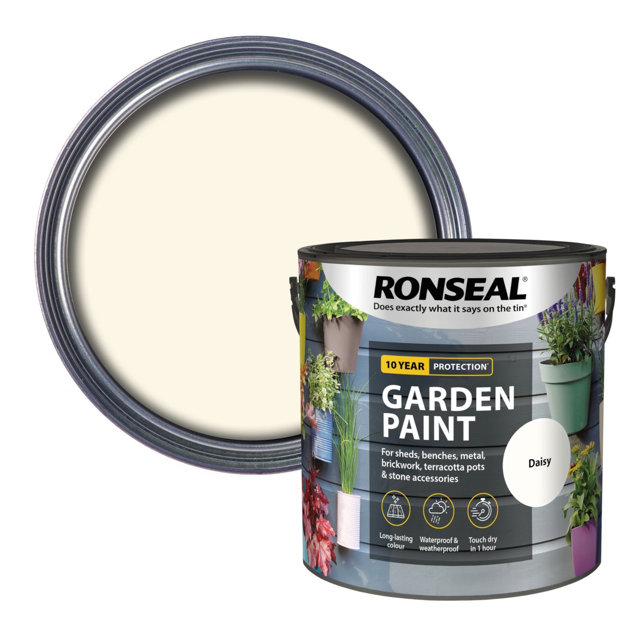 Ronseal 2.5 Litre Garden Paint Daisy