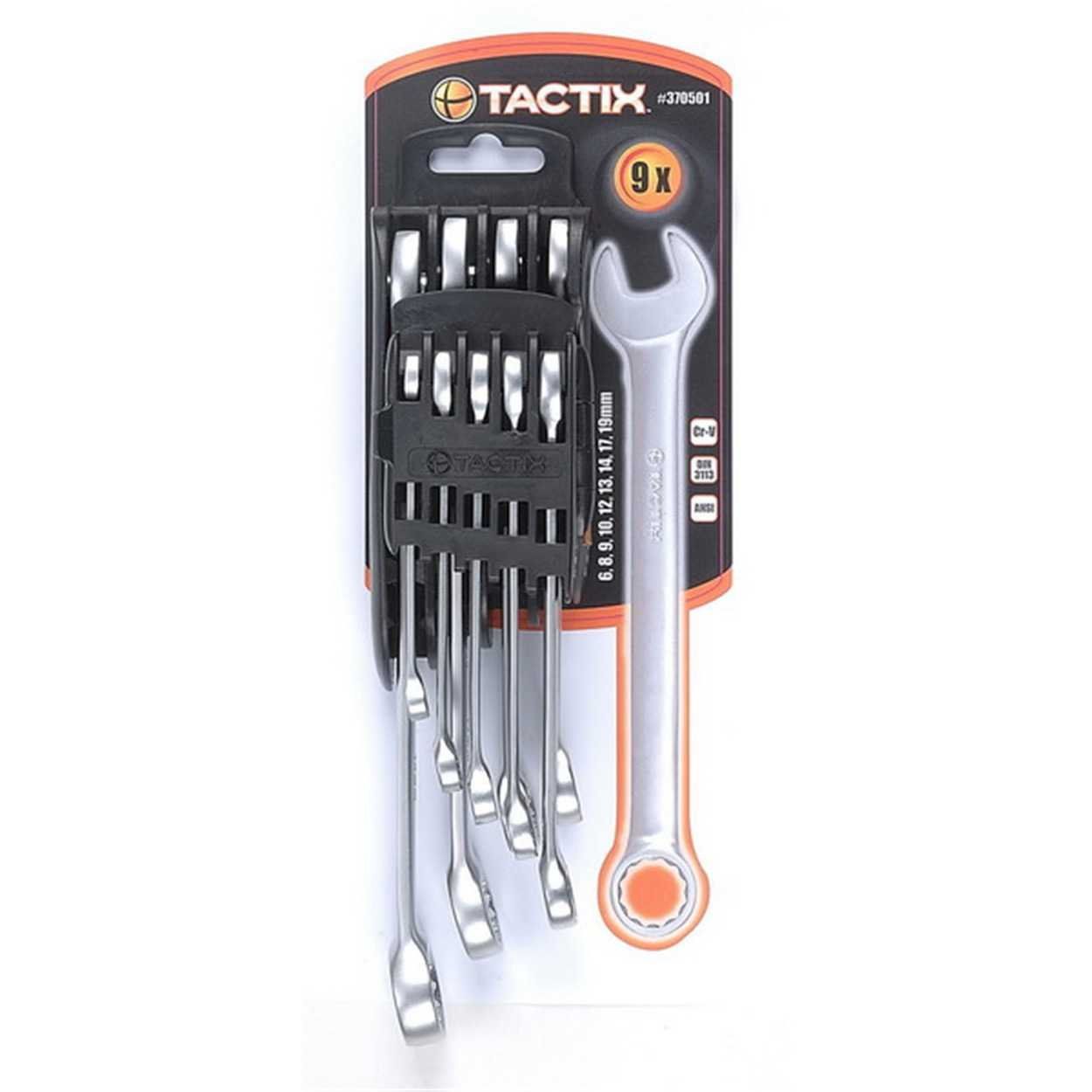 Tactix Combination Wrench Set - 9 Piece