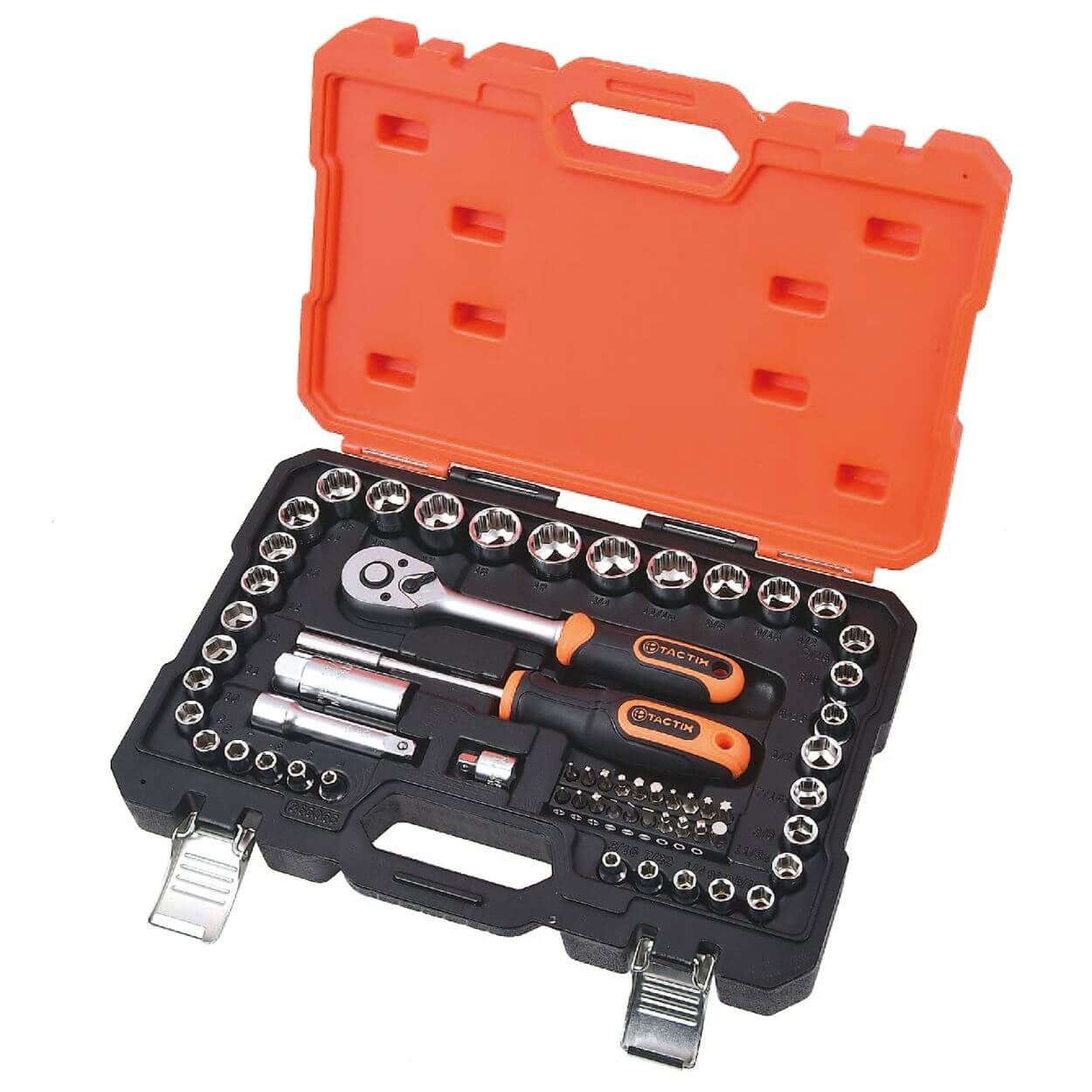 Tactix Socket Set 59 Piece 1/4 & 3/8 in. Dr