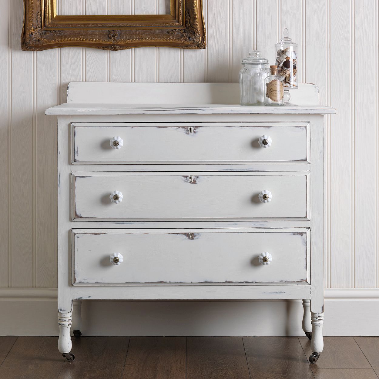 Rust-Oleum Chalky Finish Furniture Paint Antique White 750ml