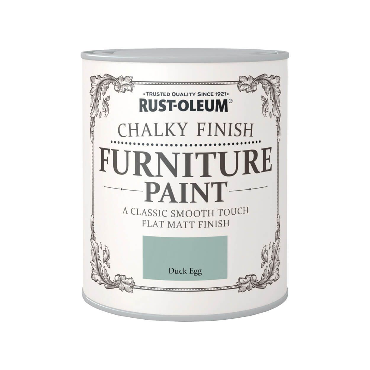 Rust-Oleum Chalky Finish Furniture Paint Duck Egg 750ml