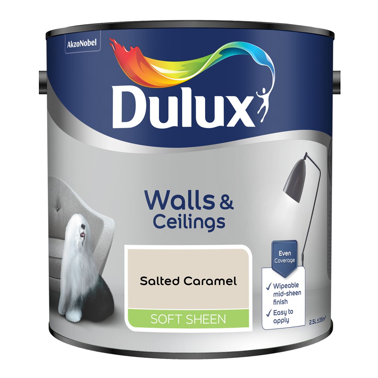 Dulux Walls & Ceilings Soft Sheen Salted Caramel 2.5L