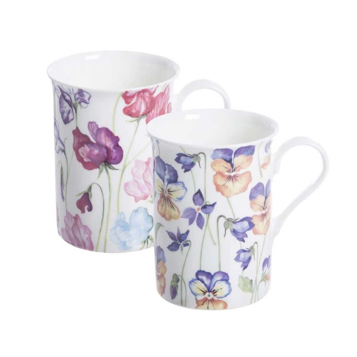Viola & Sweetpea Assorted Bone China Mug