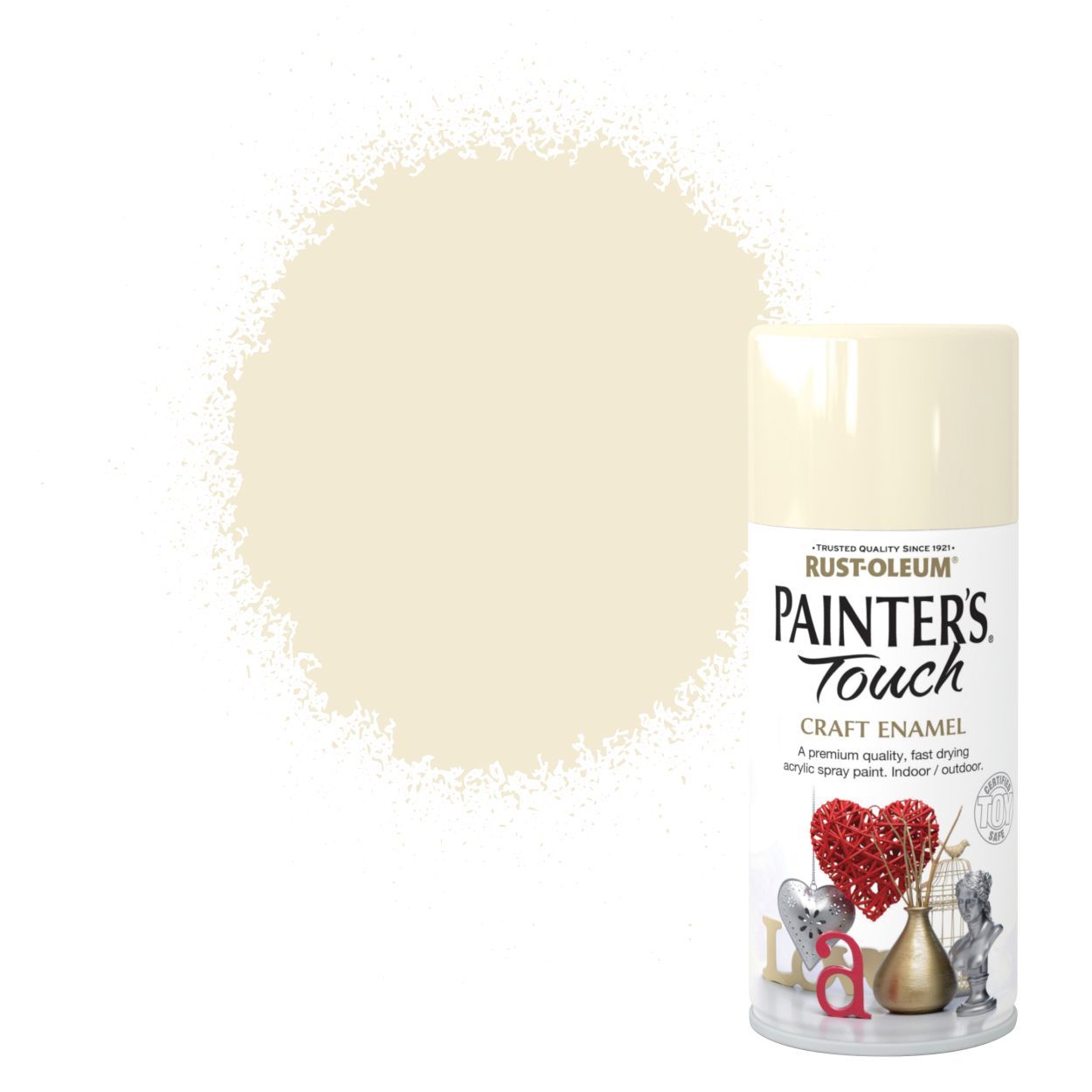 Rust-Oleum Painter's Touch Craft Enamel (Spray)  Heirloom White 150ml