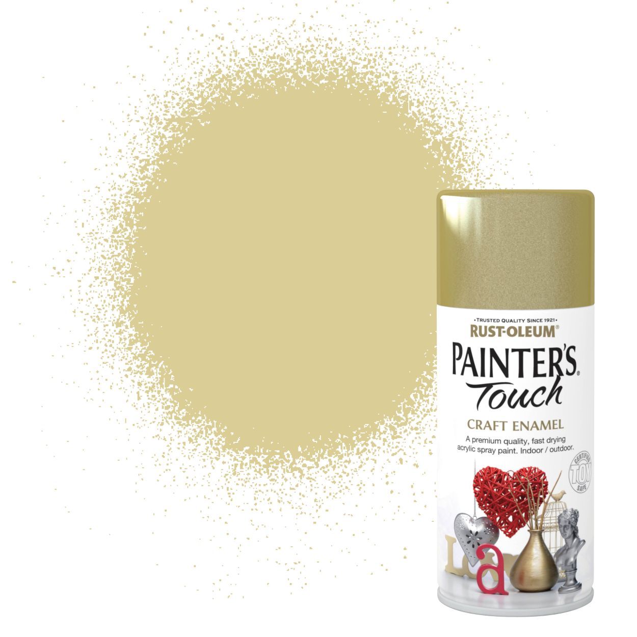 Rust-Oleum Painter's Touch Craft Enamel (Spray) Gold Metallic 150ml